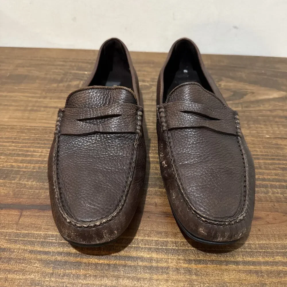 To Boot New York Adam Derrick Soft Leather Loafers Made In Italy Men's Sz 14 US